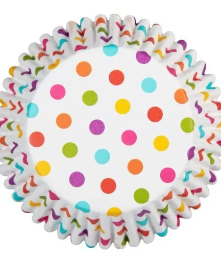 36 Cápsulas Color Cups Polka Wilton